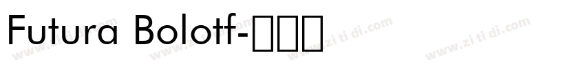 Futura Bolotf字体转换